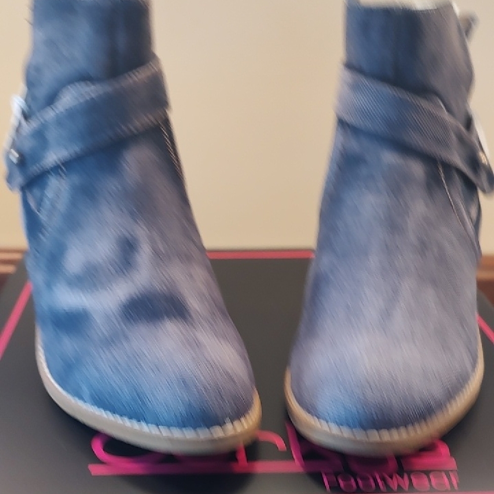 Corkys Blue Ankle Booties